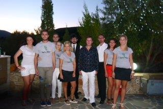Zarka Villas On Evia Wearing Their New T Shirts Supplied By Us